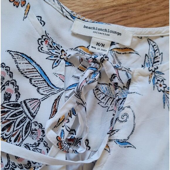 Nordstrom Lou Lou Sleeveless Vacation Dress Coverup Floral M NWOT - Picture 9 of 11